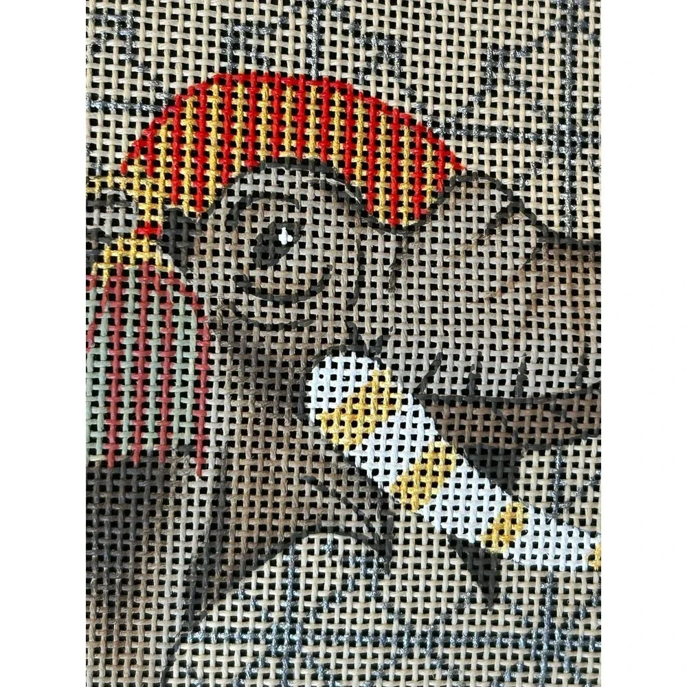 Needlepoint HandPainted SANDRA GILMORE Exotic Elephant 17